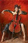 Andrew Atroshenko Canvas Paintings - Red Symphony